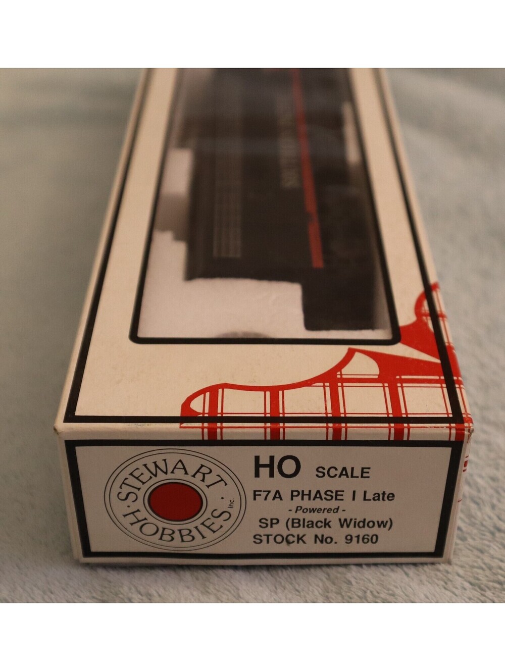 HO Stewart, F7A PHASE I Diesel Locomotive, Southern Pacific,  Black Widow 9160 - Picture 6 of 6